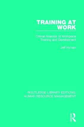 Jeff Hyman - Training at Work, Inbunden