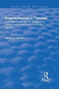 bokomslag Property Regimes in Transition, Land Reform, Food Security and Economic Development: A Case Study in the Kyrguz Republic