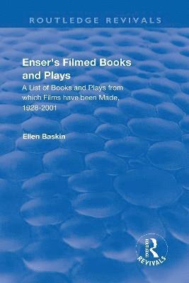 Ensers Filmed Books and Plays 1