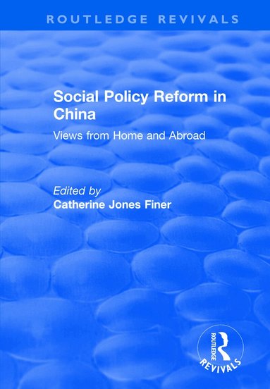 Catherine Jones Finer - Social Policy Reform in China, Häftad