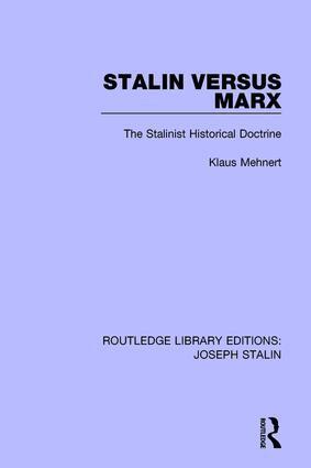 Klaus Mehnert - Stalin Versus Marx, Inbunden