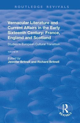 bokomslag Vernacular Literature and Current Affairs in the Early Sixteenth Century