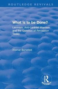 bokomslag What Is to Be Done?: Leninism, Anti-Leninist Marxism and the Question of Revolution Today