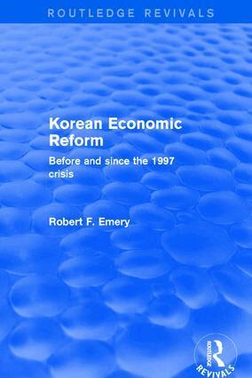 Robert F. Emery - Korean Economic Reform, Häftad
