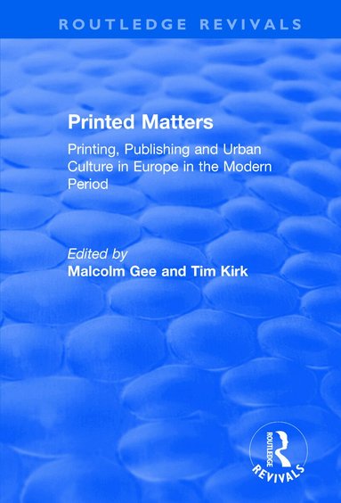 Malcolm Gee, Tim Kirk - Printed Matters, Häftad
