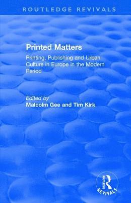 bokomslag Printed Matters