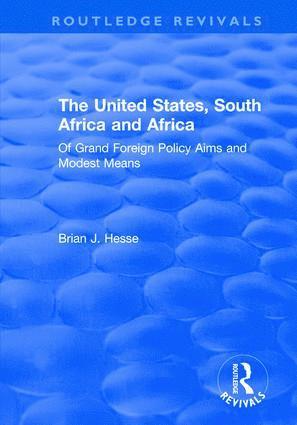 bokomslag United States, South Africa and Africa