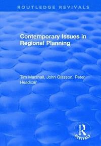 bokomslag Contemporary Issues in Regional Planning