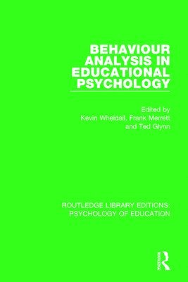 bokomslag Behaviour Analysis in Educational Psychology