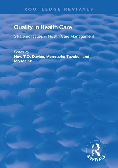 bokomslag Quality in Health Care