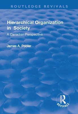 James Pooler - Hierarchical Organization in Society, Häftad