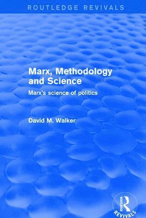 David M. Walker - Revival: Marx, Methodology and Science (2001), Häftad
