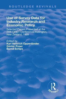 Use of Survey Data for Industry, Research and Economic Policy 1