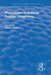 bokomslag Procedures to Enforce Foreign Judgments