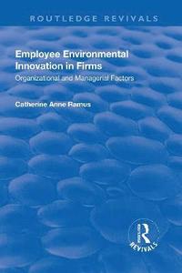 bokomslag Employee Environmental Innovation in Firms