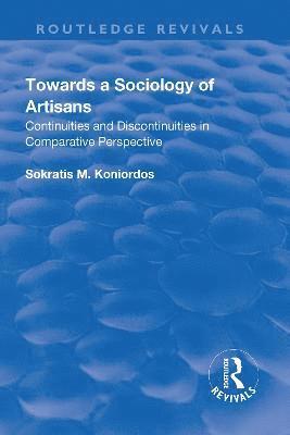 Towards a Sociology of Artisans 1