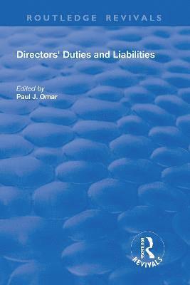 Directors' Duties and Liabilities 1