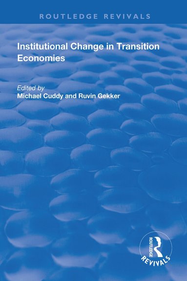 Michael Cuddy, Ruvin Gekker - Institutional Change in Transition Economies, Häftad