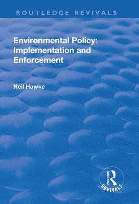 bokomslag Environmental Policy: Implementation and Enforcement