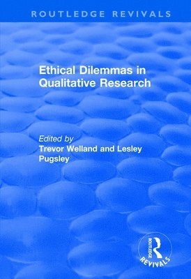 bokomslag Ethical Dilemmas in Qualitative Research