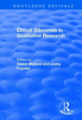 Ethical Dilemmas in Qualitative Research 1