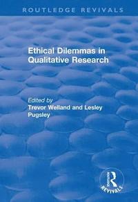 bokomslag Ethical Dilemmas in Qualitative Research