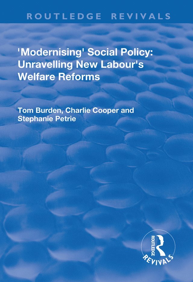 Tom Burdon, Charlie Cooper, Steph Petrie - Modernising Social Policy, Häftad