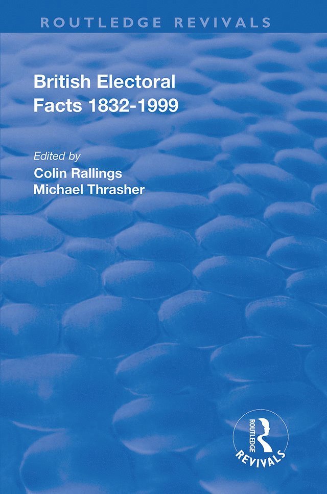 Fred Craig, Colin Rallings, Micheal Thrasher - British Electoral Facts, 1832-1999, Inbunden