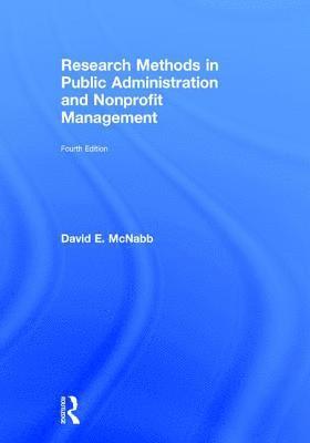 bokomslag Research Methods in Public Administration and Nonprofit Management