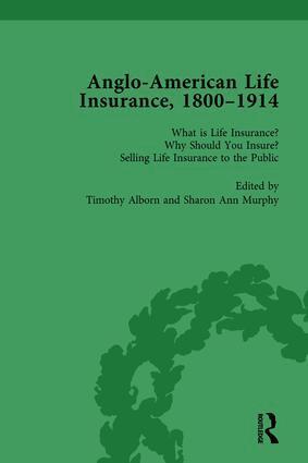 Timothy Alborn - Anglo-American Life Insurance, 1800-1914 Volume 1, Inbunden