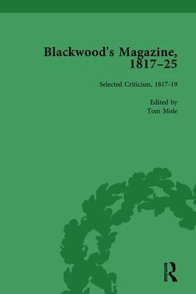 Nicholas Mason, John Strachan, Anthony Jarrells, Tom Mole, Mark Parker - Blackwood's Magazine, 1817-25, Volume 5, Inbunden