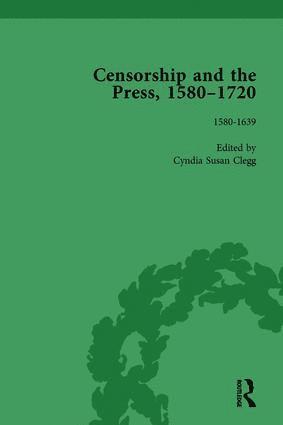 Geoff Kemp, Jason McElligott, Cyndia Susan, James Raven, Jason Mcelligott - Censorship and the Press, 1580-1720, Volume 1, Inbunden