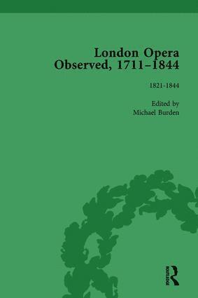 Michael Burden - London Opera Observed 1711–1844, Volume V, Inbunden