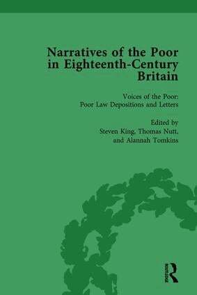 Alysa Levene, Steven King, Alannah Tomkins, Thomas Nutt, Peter King, Deborah A Symonds, Lisa Zunshine - Narratives of the Poor in Eighteenth-Century England Vol 1, Inbunden