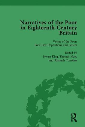 Alysa Levene, Steven King, Alannah Tomkins, Thomas Nutt, Peter King, Deborah A Symonds, Lisa Zunshine - Narratives of the Poor in Eighteenth-Century England Vol 1, Inbunden