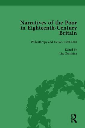 Alysa Levene, Steven King, Alannah Tomkins, Thomas Nutt, Peter King, Deborah A Symonds, Lisa Zunshine - Narratives of the Poor in Eighteenth-Century England Vol 5, Inbunden