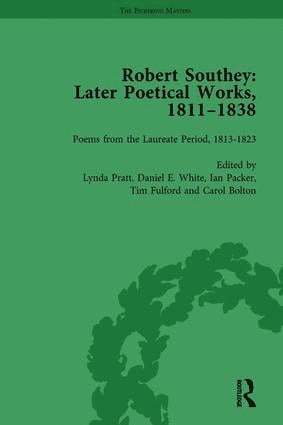 Robert Southey: Later Poetical Works, 18111838 Vol 3 1