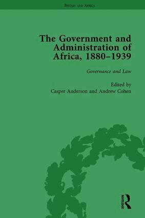 Casper Anderson, Casper Anderson, Andrew Cohen - Government and Administration of Africa, 1880–1939 Vol 2, Inbunden