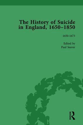 Mark Robson, Paul S Seaver, Kelly McGuire, Jeffrey Merrick, Daryl Lee - History of Suicide in England, 1650-1850, Part I Vol 1, Inbunden