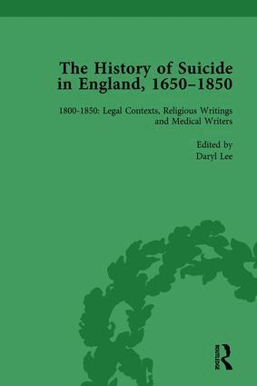 Mark Robson, Paul S Seaver, Kelly McGuire, Jeffrey Merrick, Daryl Lee - History of Suicide in England, 1650–1850, Part II vol 7, Inbunden