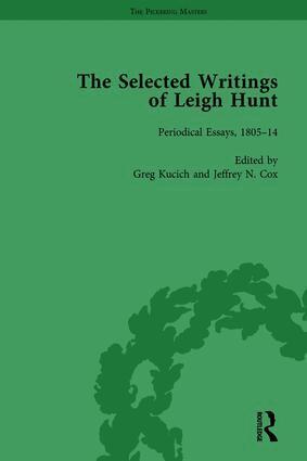 Robert Morrison, Michael Eberle-Sinatra - Selected Writings of Leigh Hunt Vol 1, Inbunden