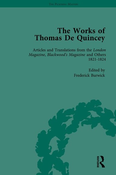 Grevel Lindop, Barry Symonds - Works of Thomas De Quincey, Part I Vol 3, Inbunden