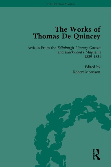 Grevel Lindop, Barry Symonds - Works of Thomas De Quincey, Part I Vol 7, Inbunden