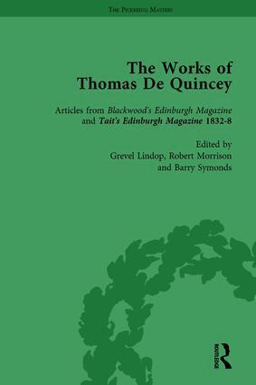 Grevel Lindop, Barry Symonds - Works of Thomas De Quincey, Part II vol 9, Inbunden