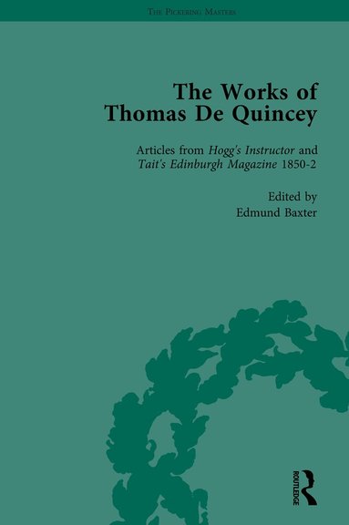Grevel Lindop, Barry Symonds - Works of Thomas De Quincey, Part III vol 17, Inbunden