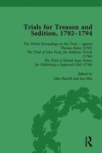 bokomslag Trials for Treason and Sedition, 1792-1794, Part I Vol 1