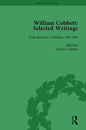 Leonora Nattrass, James Epstein - William Cobbett: Selected Writings Vol 2, Inbunden