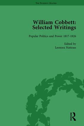 Leonora Nattrass, James Epstein - William Cobbett: Selected Writings Vol 4, Inbunden