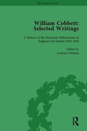 Leonora Nattrass, James Epstein - William Cobbett: Selected Writings Vol 5, Inbunden