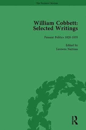 Leonora Nattrass, James Epstein - William Cobbett: Selected Writings Vol 6, Inbunden